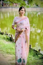 1050 টাকায় পাকিস্তানি ইন্সপায়ারড সিল্ক শাড়ি - Image 6