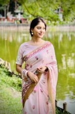 1050 টাকায় পাকিস্তানি ইন্সপায়ারড সিল্ক শাড়ি - Image 7