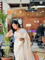 990 টাকায় জাপানি সিল্ক শাড়ি - Image 3