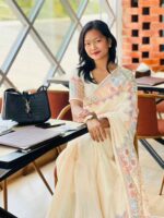990 টাকায় জাপানি সিল্ক শাড়ি - Image 4