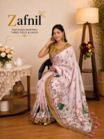 পাকিস্তানি ইন্সপায়ারড সিল্ক শাড়ি - Image 3